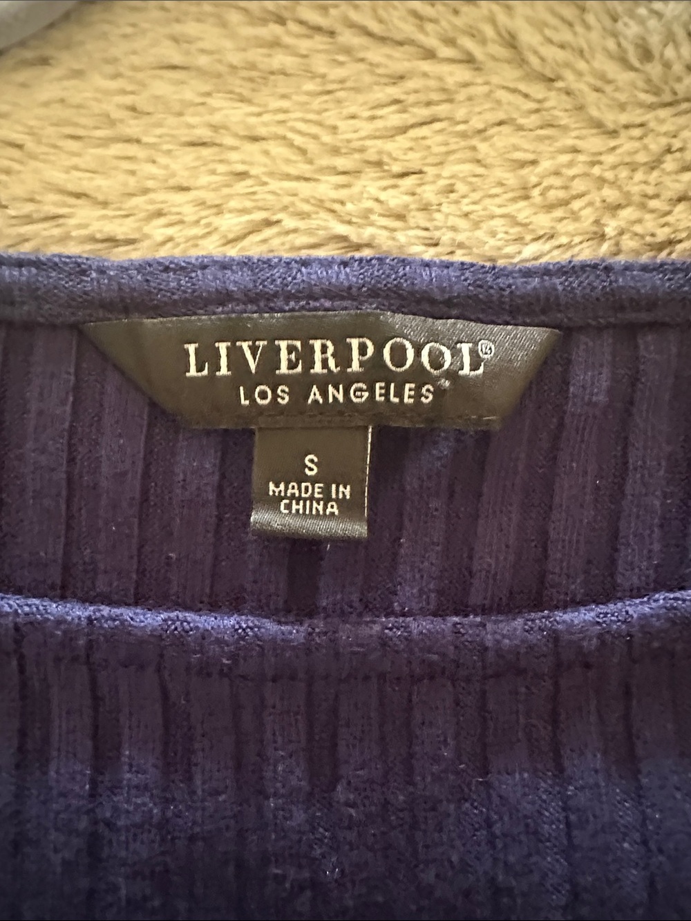 Liverpool Navy Ribbed Tank - Picture 3 of 4